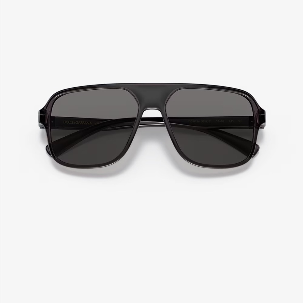 NWOT✨DOLCE&GABBANA✨ Black square polarized sunglasses w/dark grey lenses DG6134 - Picture 5 of 6